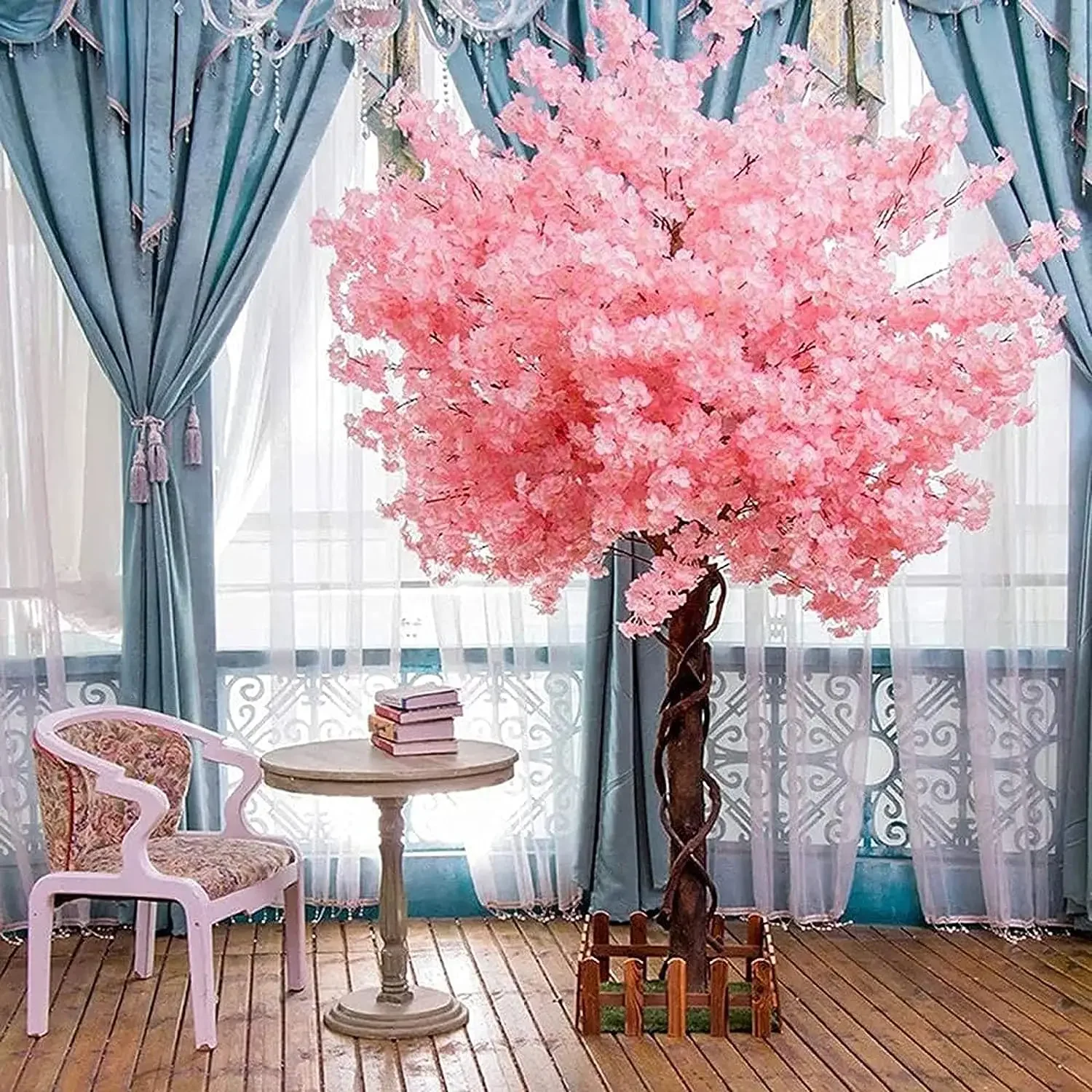 Artificial Cherry Blossom Trees Handmade Light Pink Tree Indoor Outdoor Home Office Party Wedding decoration