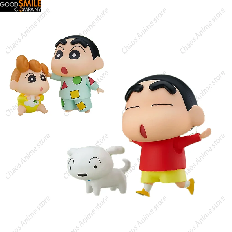 Original Good Smile Gsc Crayon Shin Chan Kawaii Anime Himawari  Action Figurine Nendoroid 10cm Collection Model Doll Toy Gift