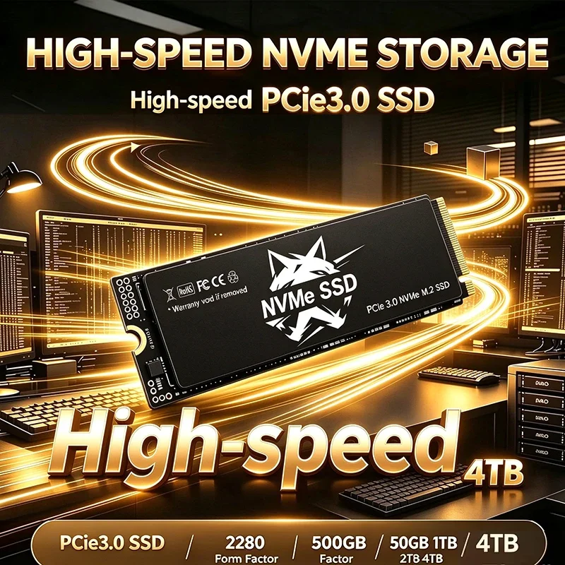 2026 New M.2 NVMe SSD PCIe 3.0 High Performance M.2 2280 Internal Drive 500GB 1TB 2TB 4TB Storage Upgrade For Desktop Laptop