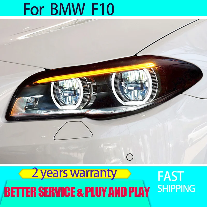 Car Styling for BMW F10 Head Lights 2010-2016 F10 Headlights 520i 525i 530i DRL Turn Signal Low High Beam Projector Lens