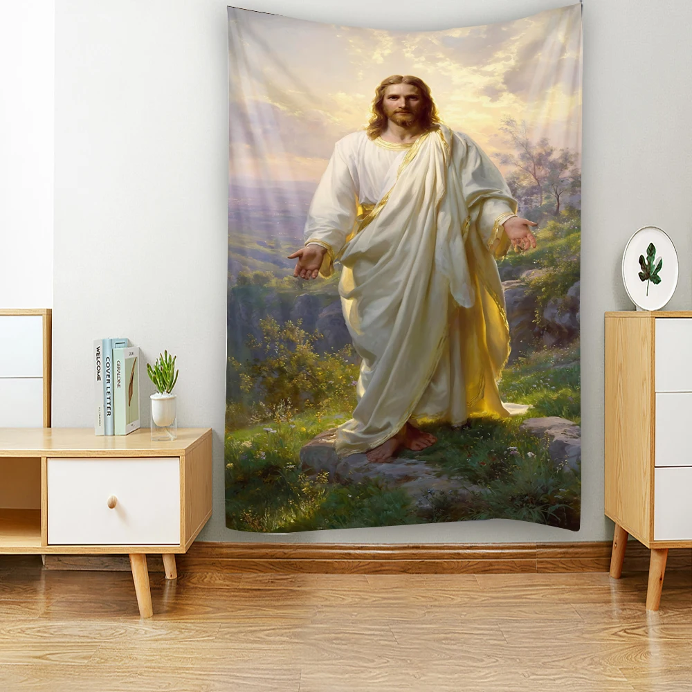 

The story of the Son of God, Christ Jesus, decorative tapestry, Christ Jesus illustration, decorative tapestry, home decoration