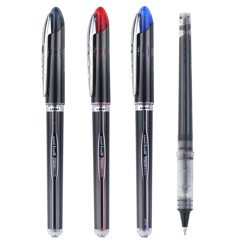 مراجعة وتحليل قلم جيل Uni Ball Vision Elite Roller Ball Pen UB-205 0.5 مم من اليابان