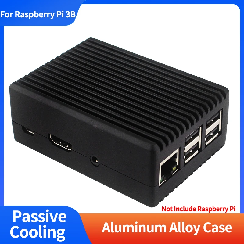 Raspberry Pi 3B Aluminum Alloy Case Active Passive Cooling Protective Shell For Raspberry Pi 3B