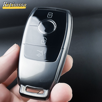 TPU Transparent Car Key Case Cover for Mercedes Benz E C S GLC Class E200 E400 E63 W213 S550 S560 C260 A200 Key Shell Protector