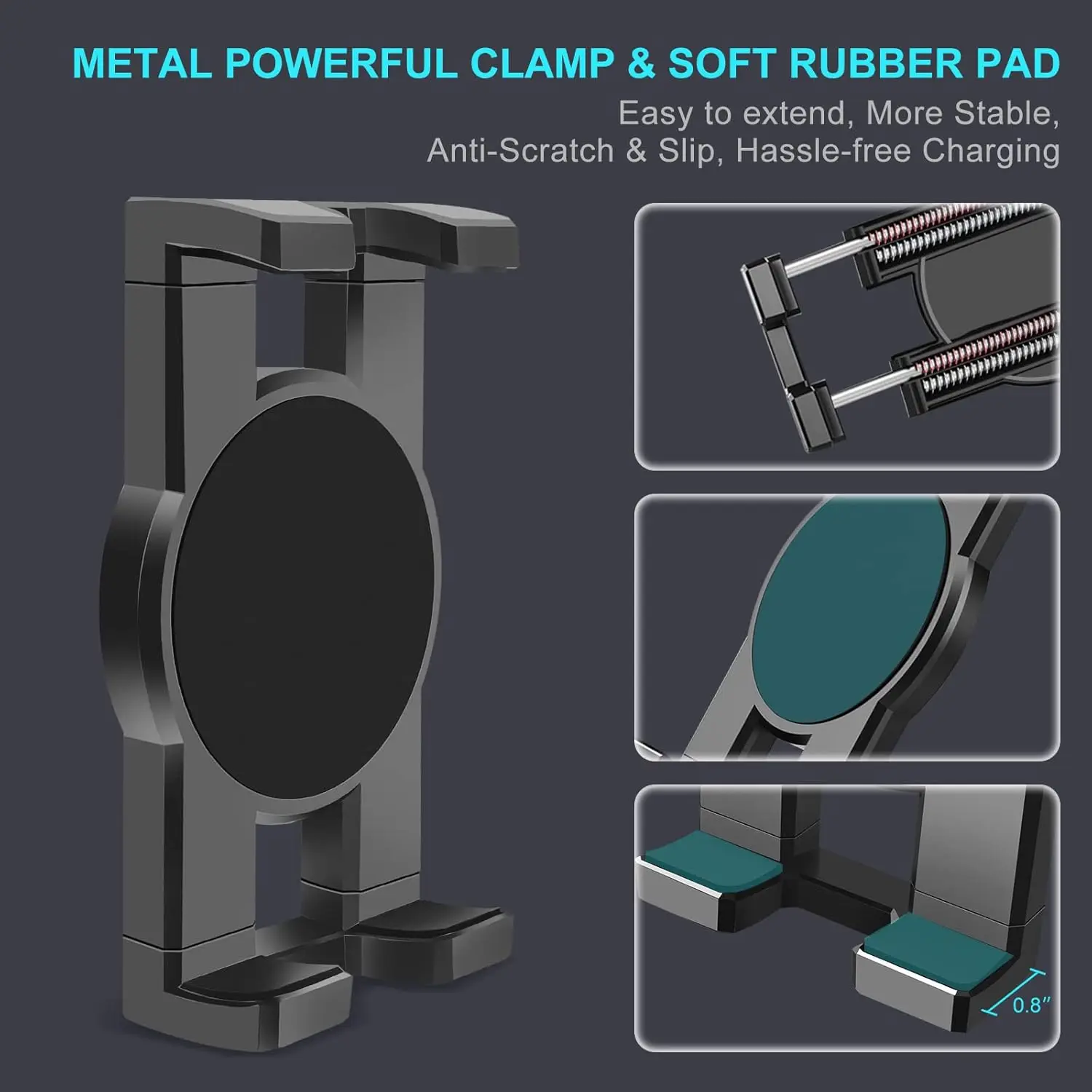 حامل أكواب للسيارة، 360 درجة °   حامل حامل بذراعين قابل للتعديل