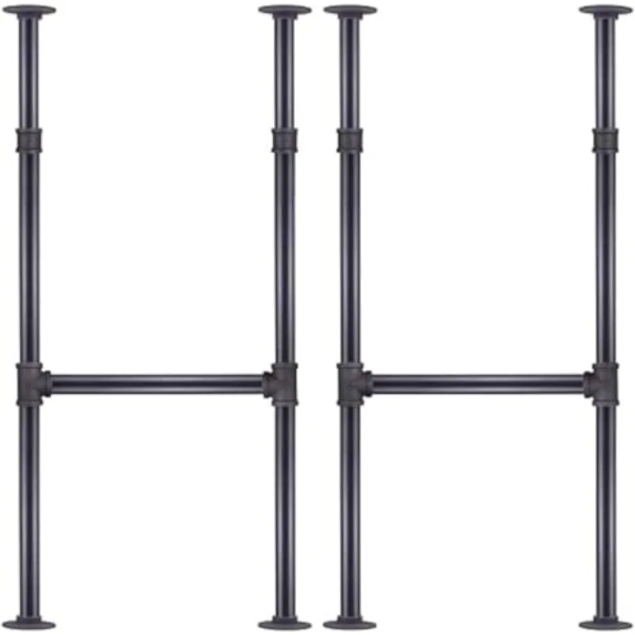 

Ножка для стола из промышленной трубы 38'' x 14'' для барных столов, H-образное железное основание для кофейных столиков, письменных столов, прикроватных тумбочек - Винтажный стиль