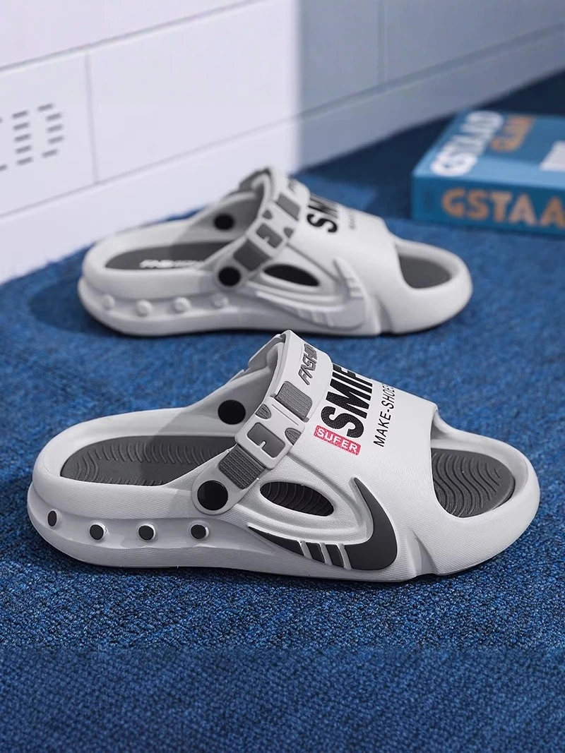 

Coconut Slippers Men's 2026 New Home Indoor Anti-Slip Outdoor Driving Dual-Purpose Beach Sandals Large Size Slip-On Shoes