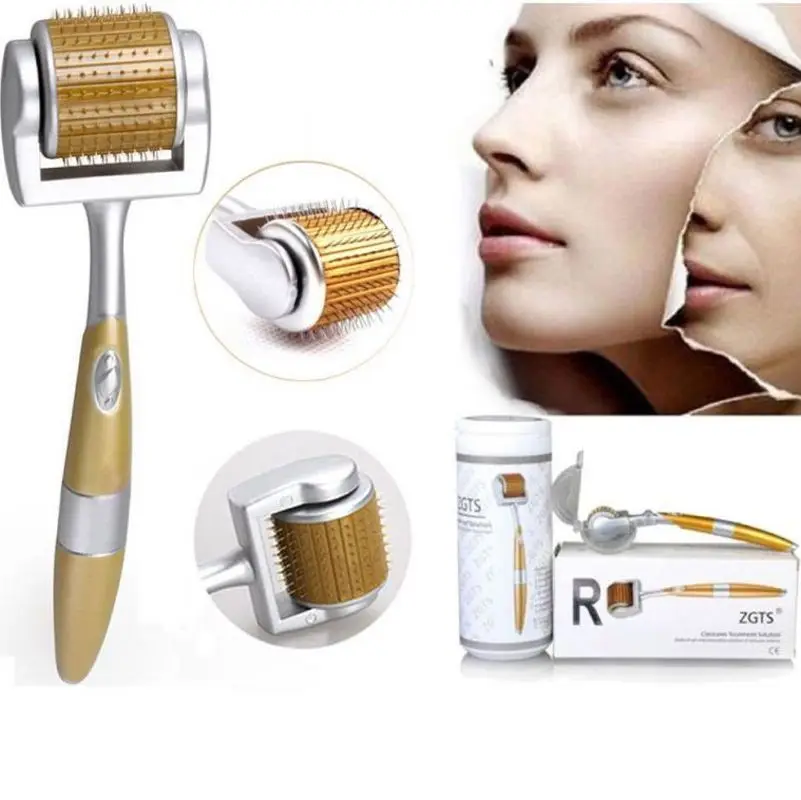 Skin Care Wrinkle Removal ZGTS Derma Roller 192 Micro Needles Titanium Alloy Needle Mezoroller