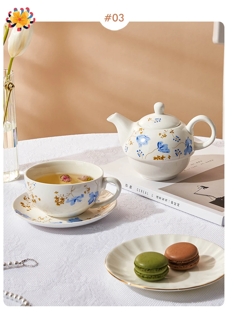 食器  tea set Tea Set 22-Piece Porcelain Ceramic Coffee Tea Gift Sets Cups