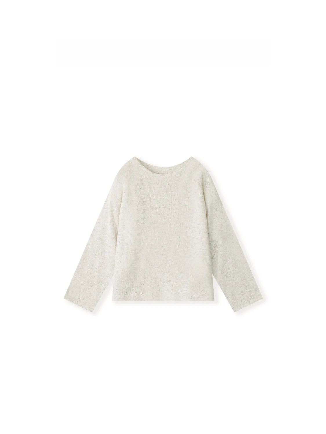 

Minimalist Style O-Neck Knitted Top New Summer Beige Soft Loose Fit Long Sleeve Breathable Casual Pure Color Zhou