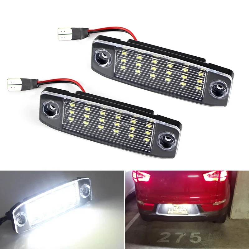 2pcs 12v White 18LEDs For Kia Sportage 2010-up For Hyundai Kona 2017- For i40 CW 2011- High Quality SMD Car License Plate Lights - view 6