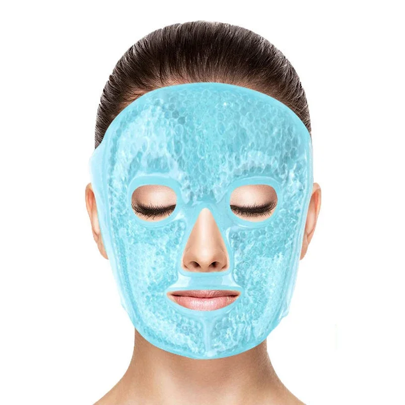 Ice Gel Face Mask Anti Wrinkle Relieve Fatigue Skin Firming Spa Hot Cold Therapy Ice Pack Cooling Massage Beauty Skin Care 1pcs