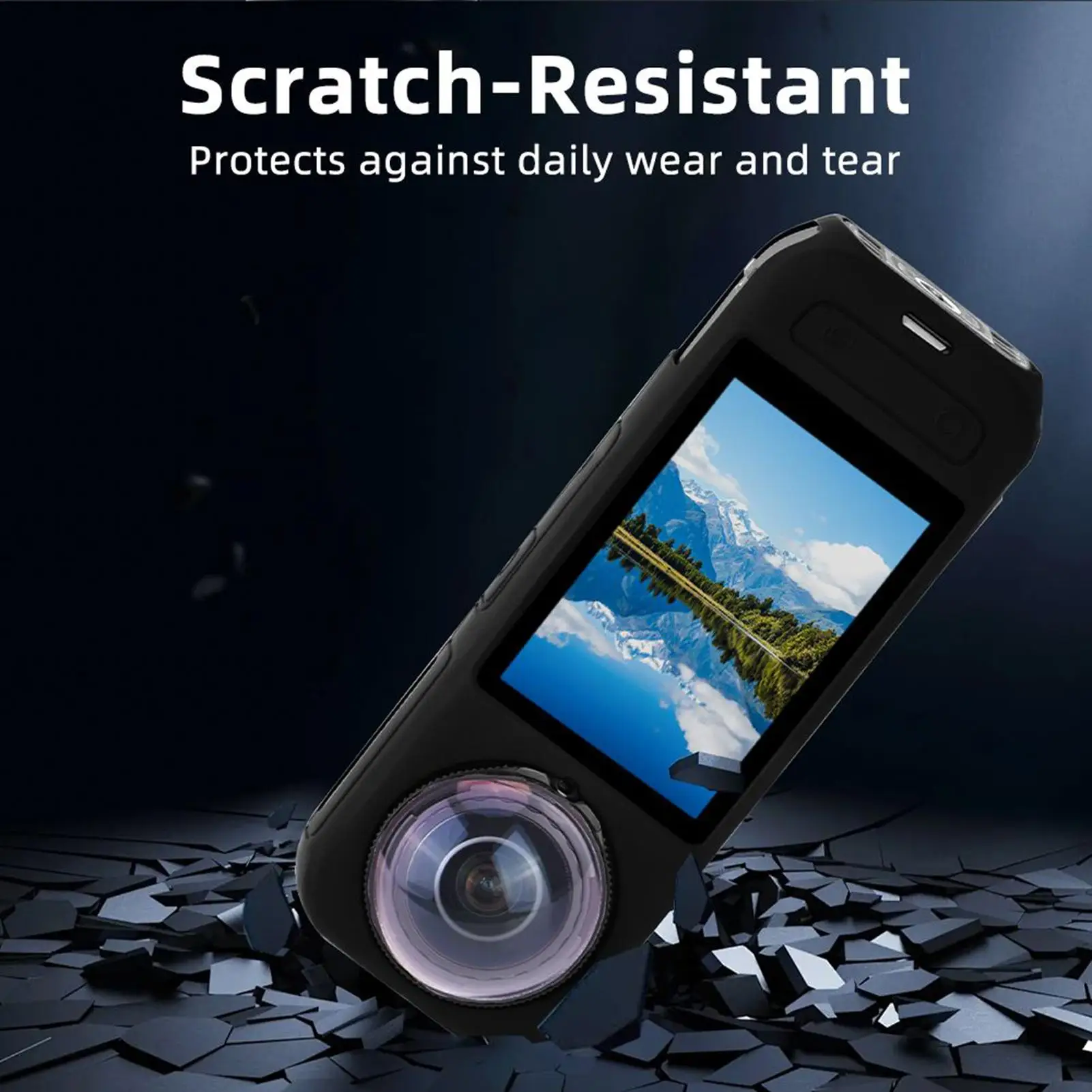 ل Insta360 X5 سيليكون حافظة كاميرا المضادة للخدش غطاء كاميرا سيليكون واقية قذيفة المضادة للخدش الملحقات ل