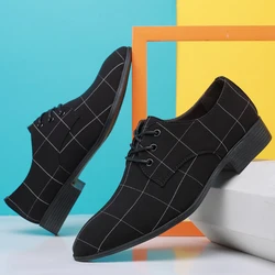 Men's Spring and Autumn Season Comfortable and Breathable Fashion Business Casual Dress Leather Shoes