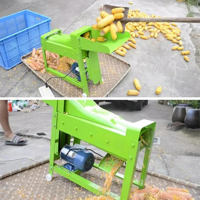 Fully Automatic Corn Threshing Machine, Household Corn Kernel Removal, Agricultural Bract Kernel Peeling 600~750KG/hour