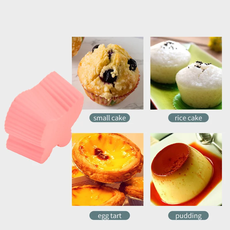 Moules à muffins en silicone papillon réutilisables, doublures de gâteau Chi, moules à gâteau colorés, outil de cuisson bricolage, tasse à muffins, 2 pièces