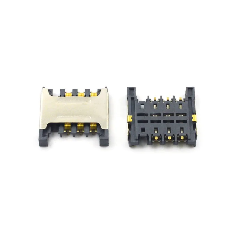 SIM CARD 2.4/2.65H 6PIN CONN sim  holder MICRO