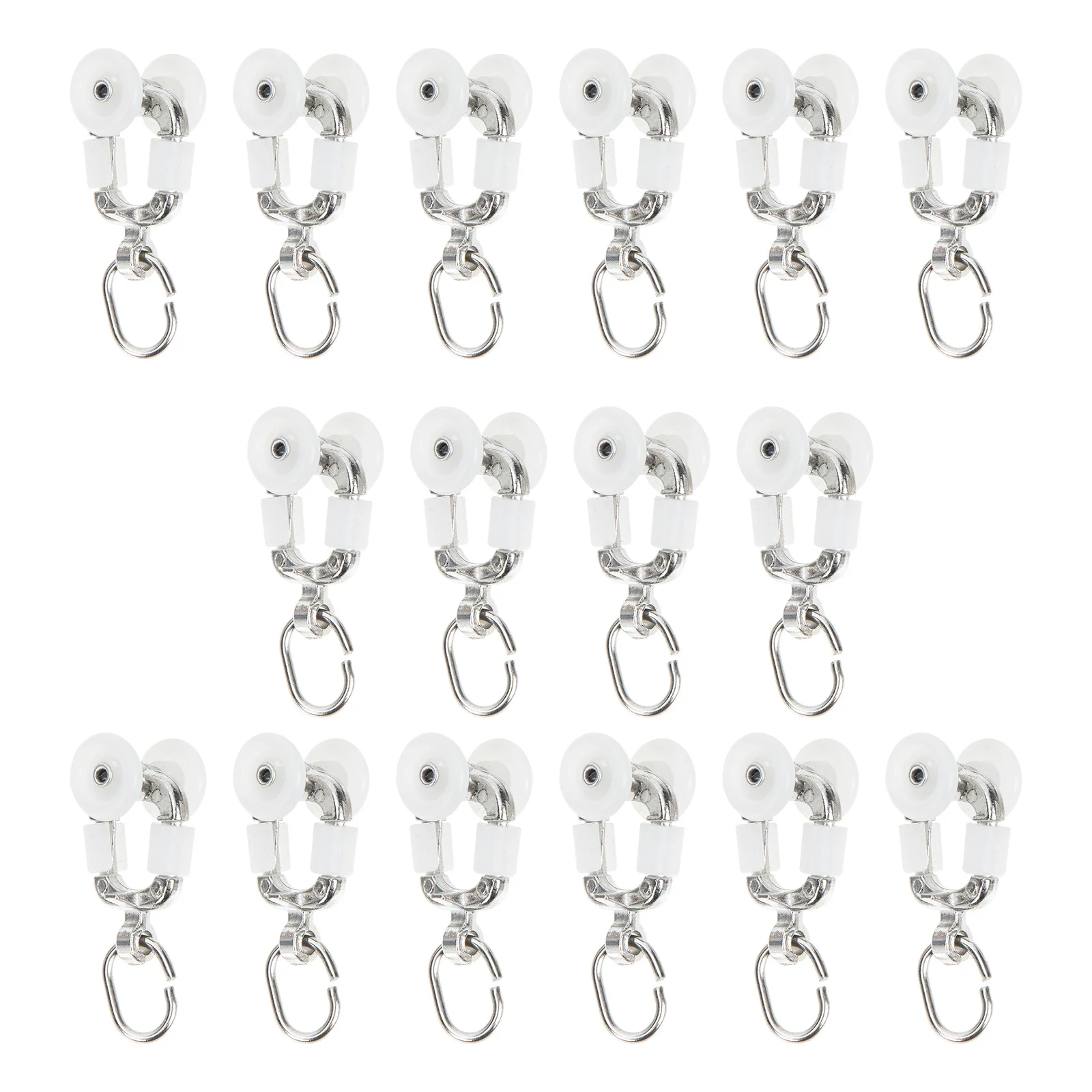 

12Pcs Noise Reducing Curtain Track Pulley Compact Lightweight Home Curtain Fittings Sliding Wheel Vertical Blinds Pulley Supply