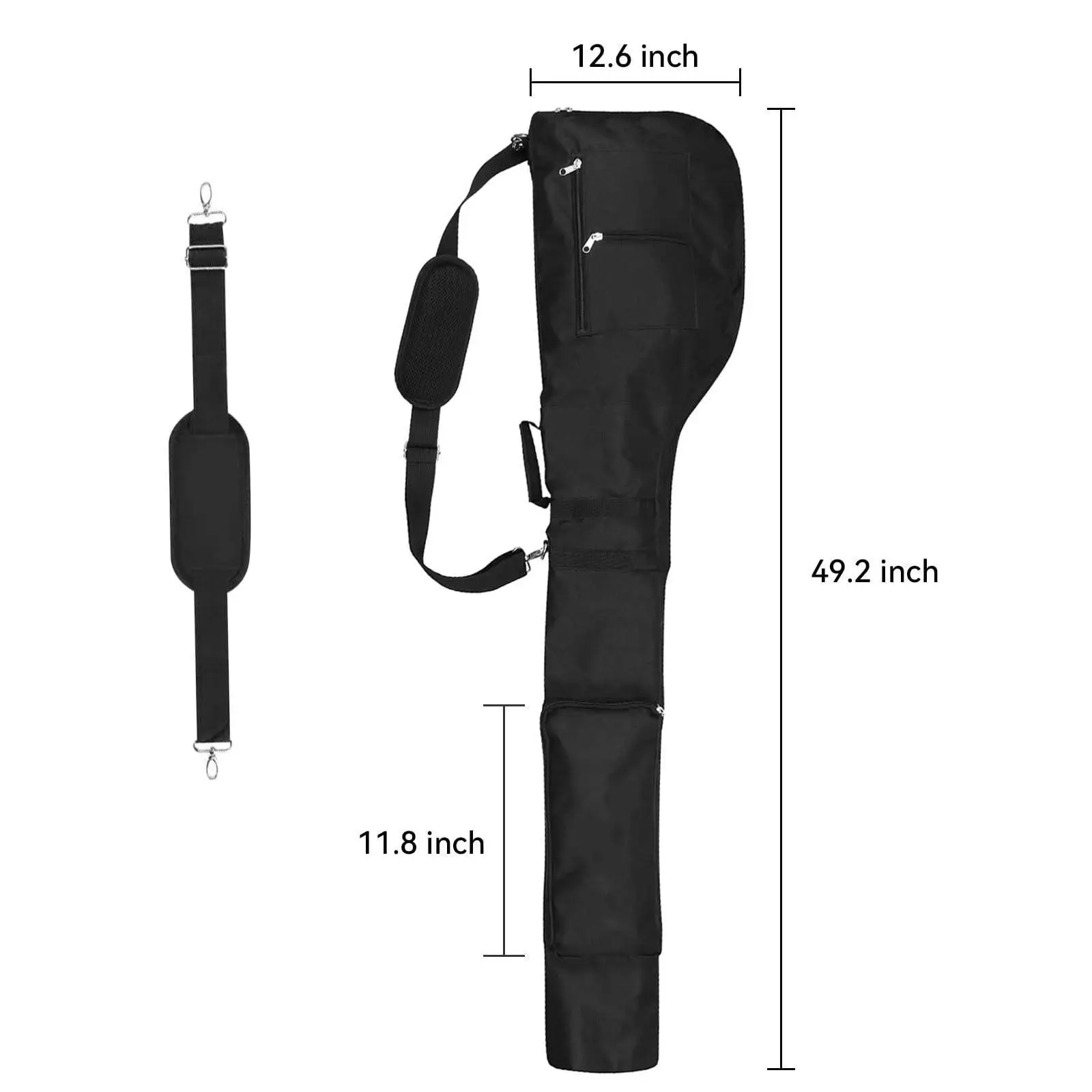 

Golf Club Carry Bag for Women Men Supplies Lightweight Storage Organizer Golf Club Travel Bag for Training Practicing Course