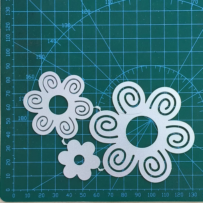 New 3 Pcs Flower metal cutting die mould scrapbook decoration embossed photo album decoration card making DIY handicrafts