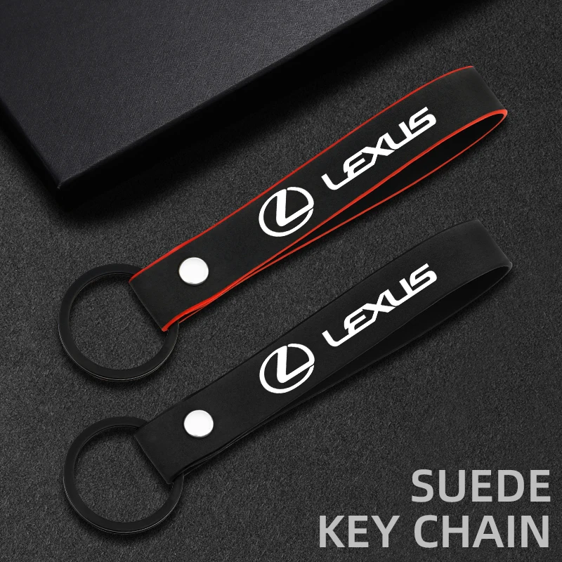 Car Key ring Key Fobs Suede Rope Key Chain for LEXUS RX300 RX330 RX350 IS250 LX570 is200 is300 ls400 car keychain Accessories