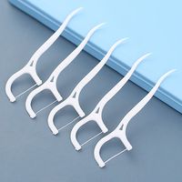 50/100 Pcs/Bag Flat Dental Floss Disposable Double Head Floss Family Pack Oral Hygiene Care Tooth Cleaning Interdental Brush