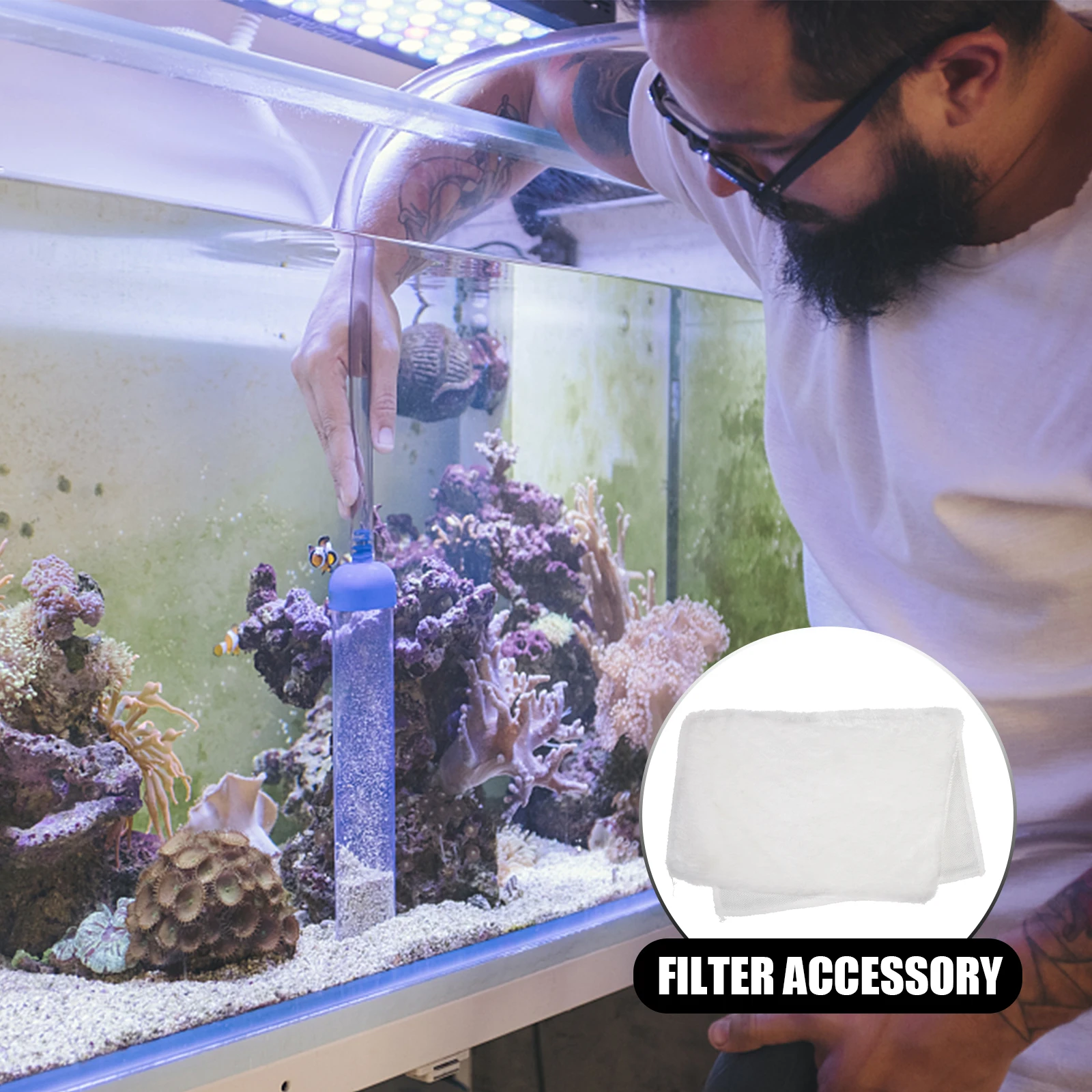 

High Density Aquarium Purification Cushion 30x40cm Fish Tank Aquarium Purification Cushion Media Bags Filter Bag Replacement