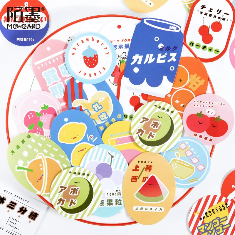 30 Pcs Coated Paper Sticker Package Delicious Convenience Store Series Creative  Notebook Material Stickers Korean Stationery