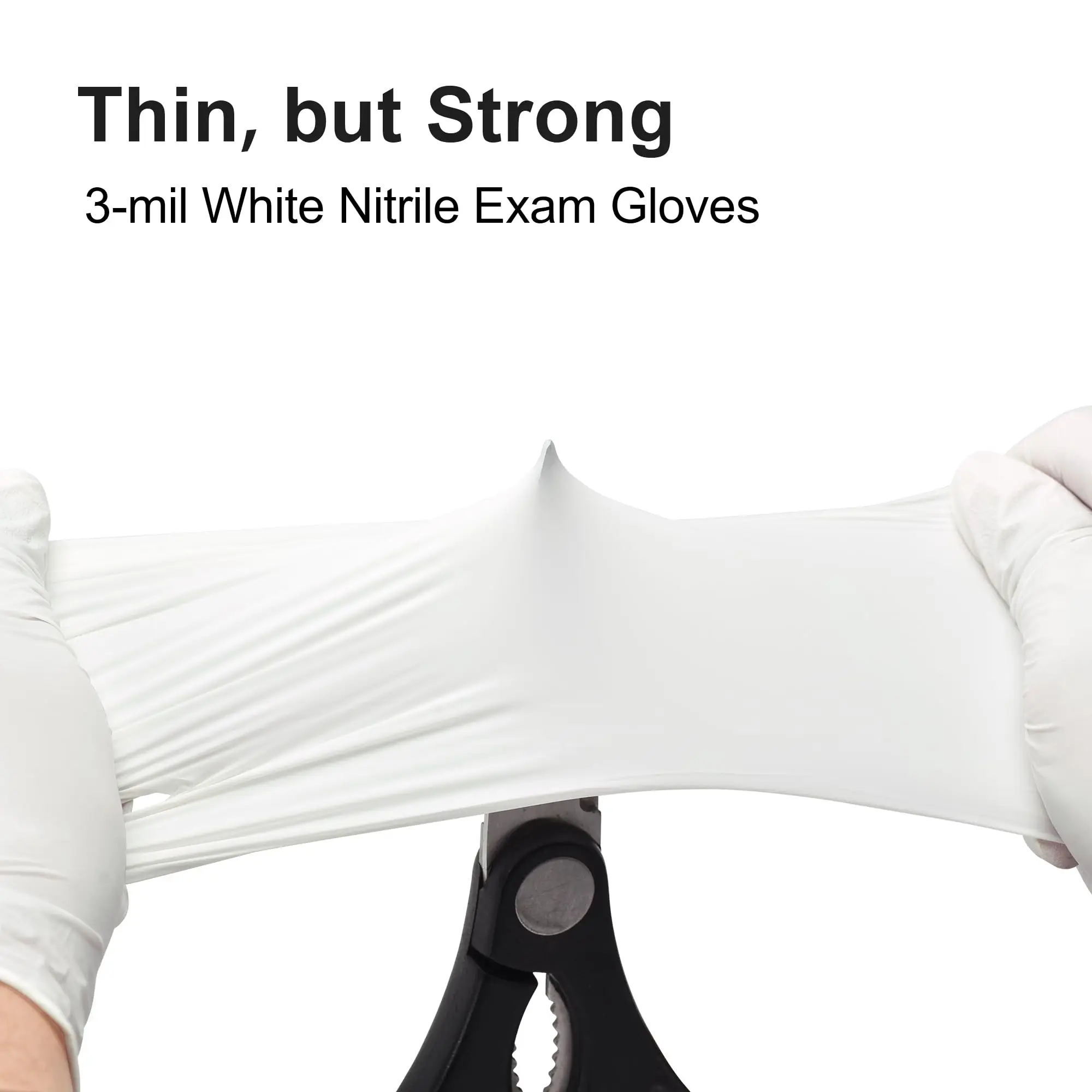 1-100pcs Rubber Gloves Individually Wrap White Aseptic Lab Surgery Nursing Gloves Multipurpose Waterproof Anti-static