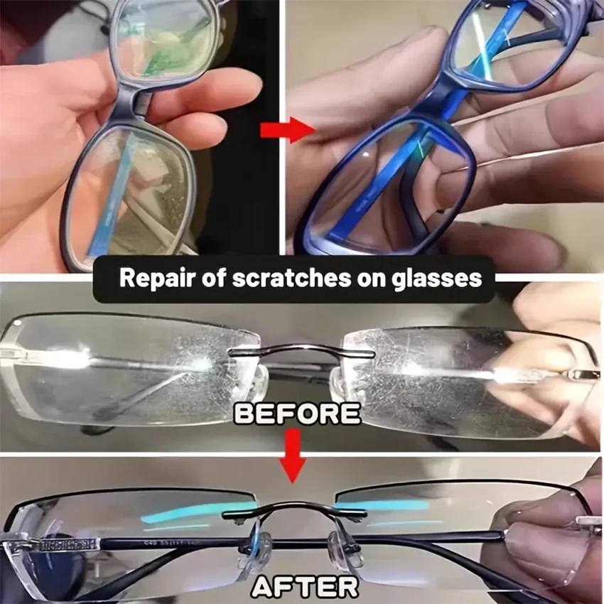 Lens Scratch Repair Paste - Safe & Gentle Formula for Eyeglasses,Reading Glasses,Fashion Eyewear,Sports Glasses & Watch Crystals view 4