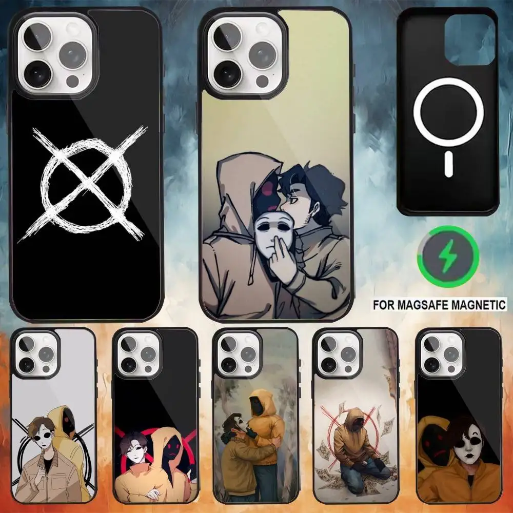 Horror Short Film M-marble H-hornets Phone Case For iPhone 17 16 15 14 13 12  Pro Max Plus for Magsafe Wireless Magnetic Cover