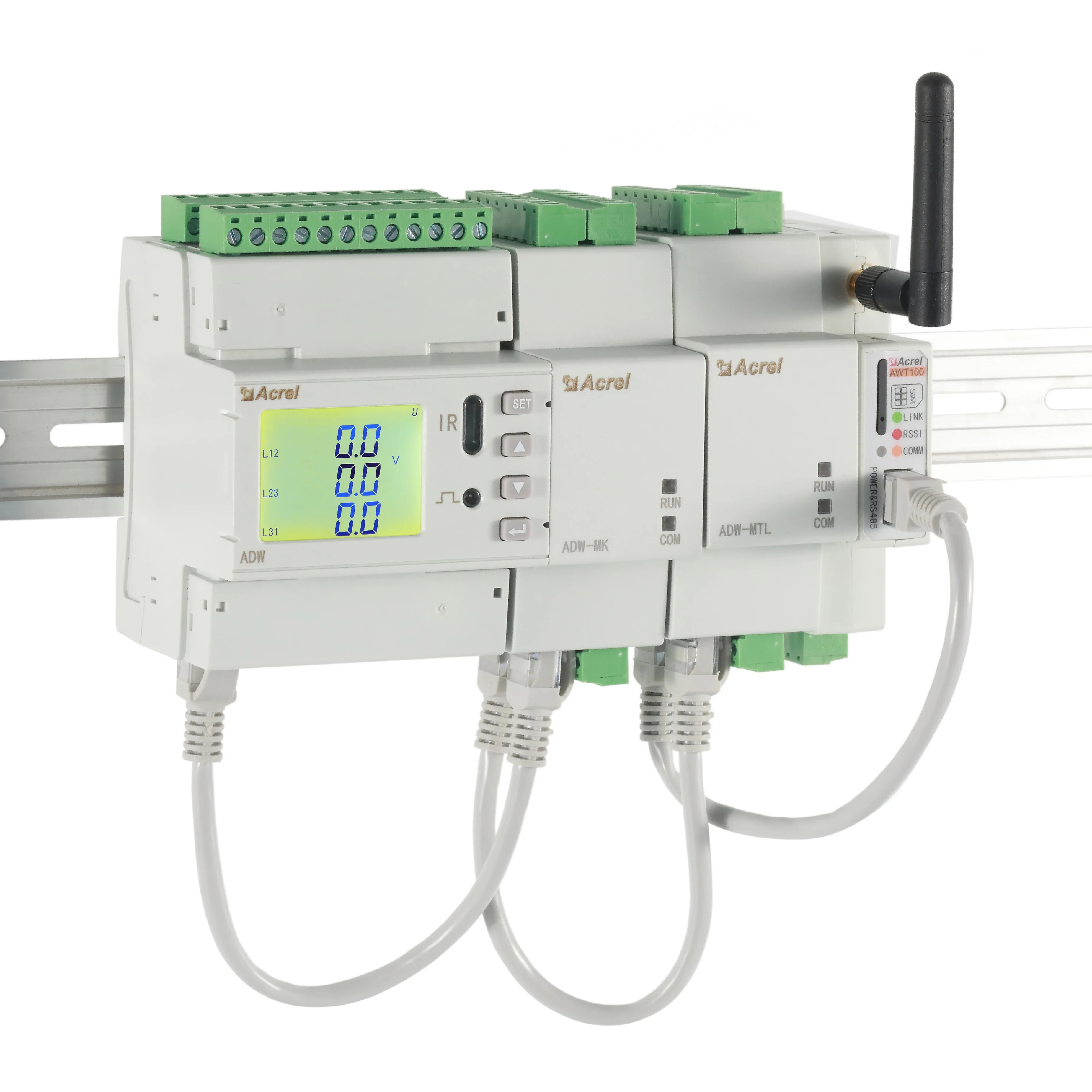 Acrel ADW Series عداد الطاقة متعدد الحلقات 3 مراحل لنظام إدارة الطاقة