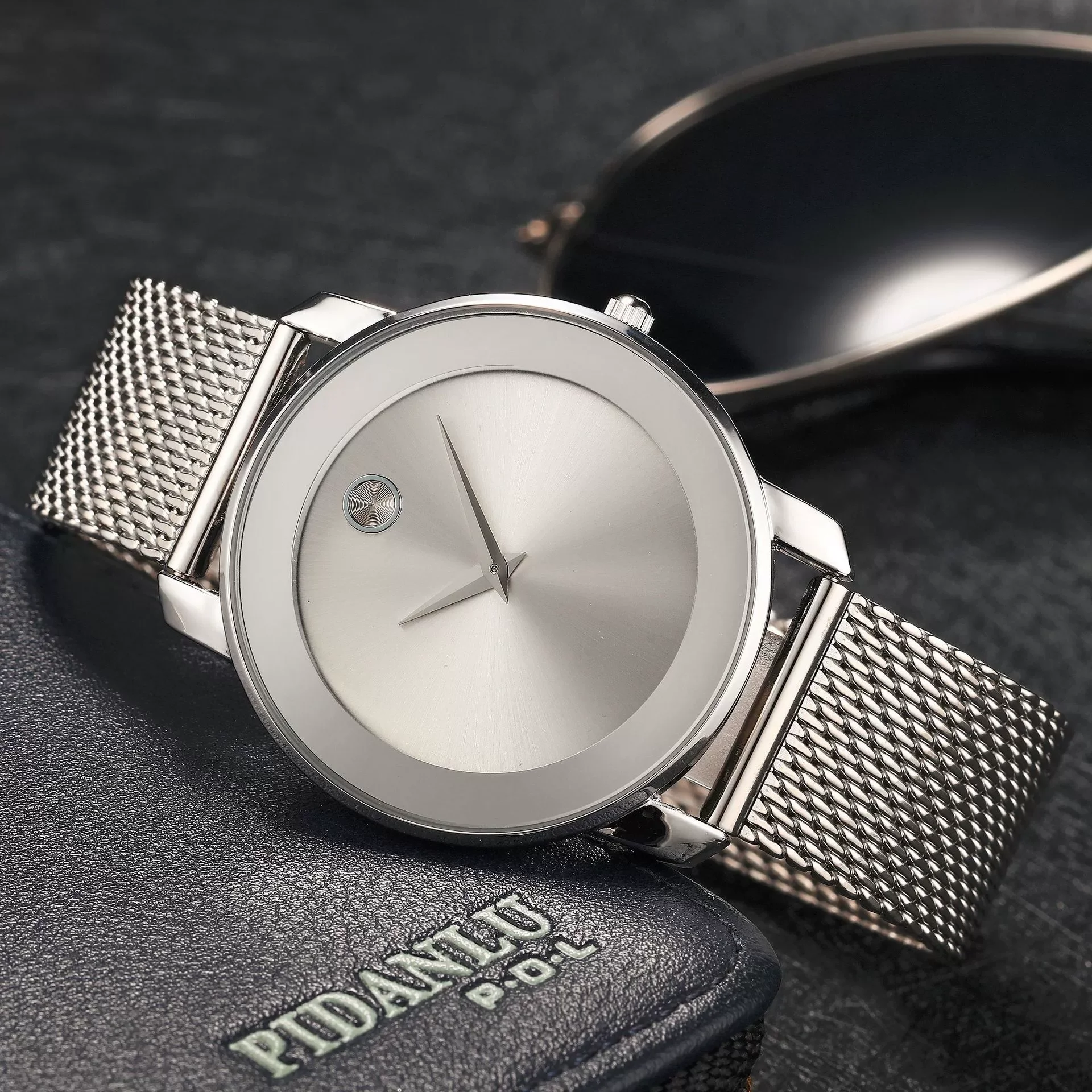 Fashion Ultra-Thin Fine Steel Business Net Belt Classic Minimalist Casual Jewelry For Men's Watches