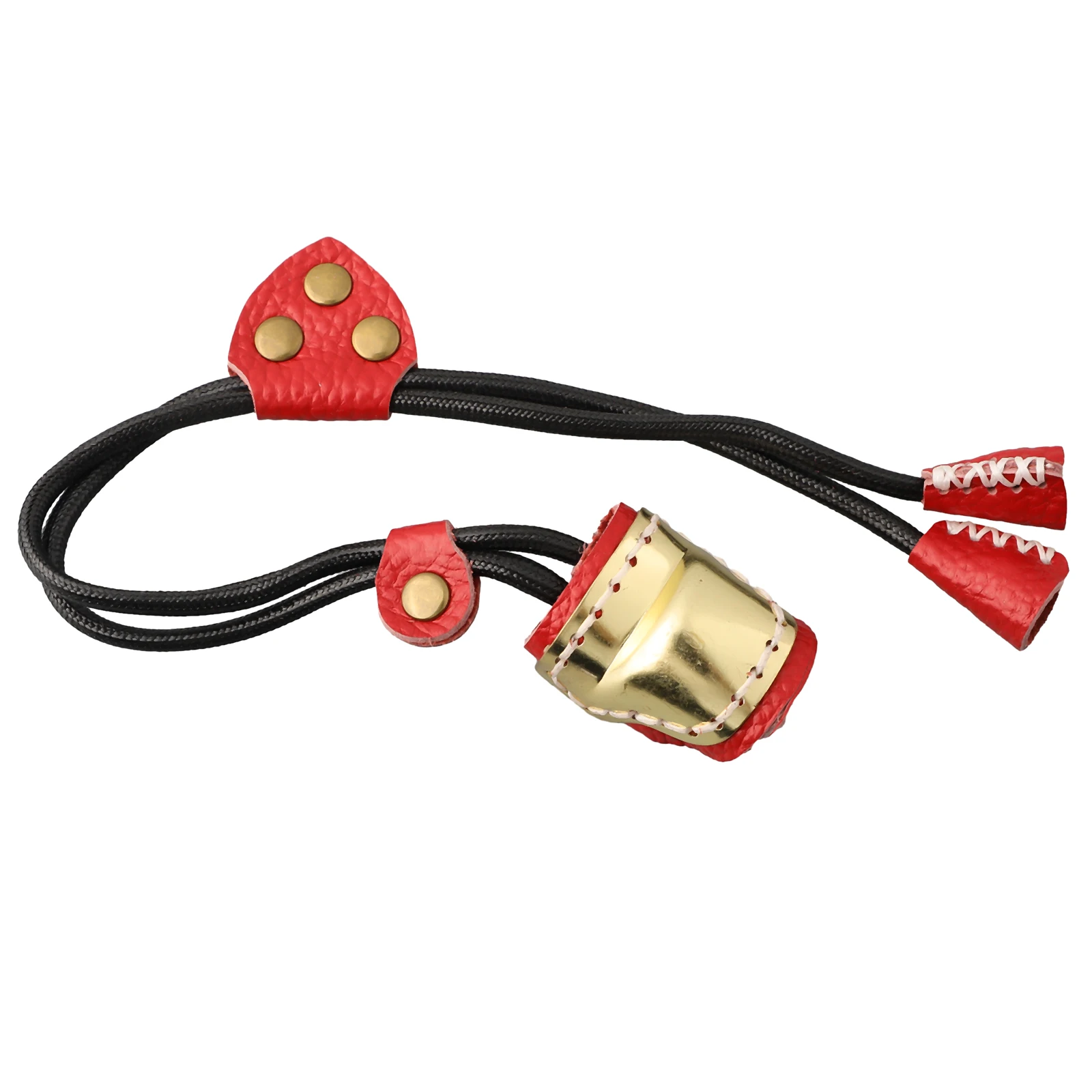 

Elastic adjustable rope finger case for outdoor fitness and sports with brass and nylon composition to prevent falling off