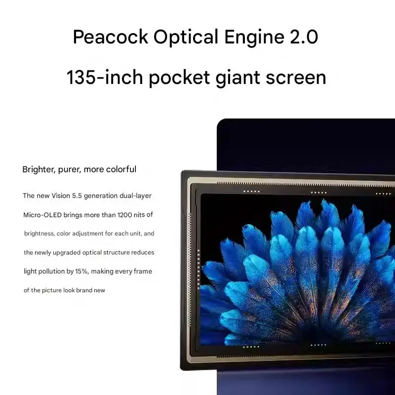 نظارات RayNeo Air 3S Pro الذكية AR مع شاشة Micro 1200nits OLED 1980P عرض فيديو نظارات فيلم ثلاثية الأبعاد توصيل معدات DP