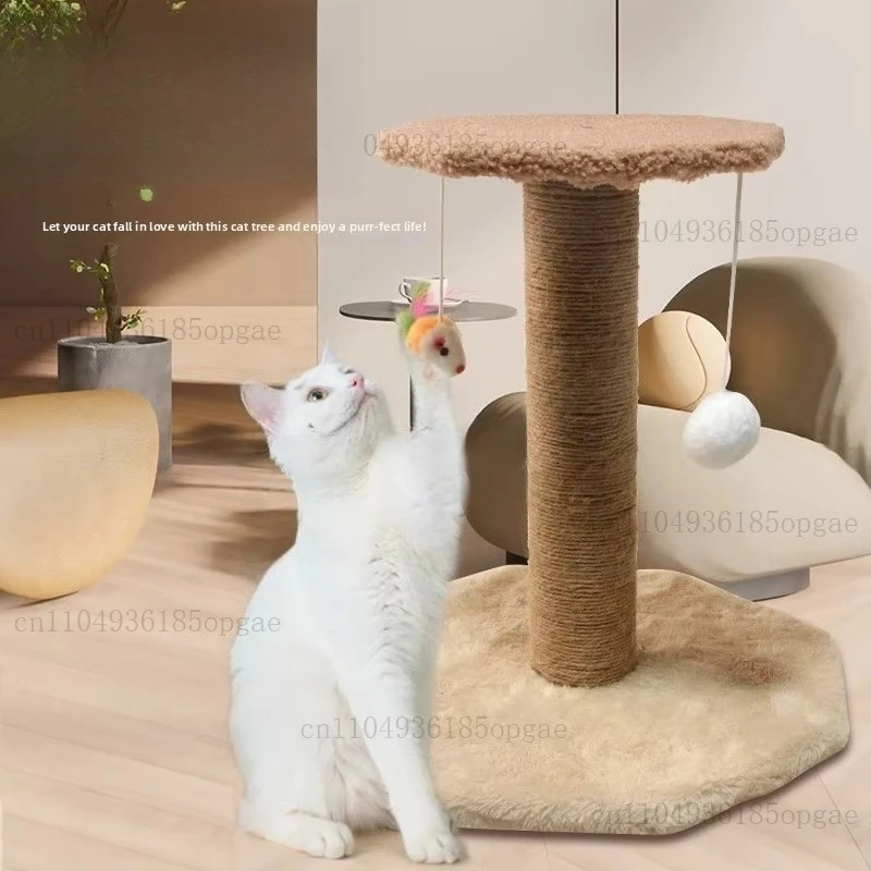 Small sisal columns and simple pet products Interactive pet toys New cat climbing frame tree and scratching board