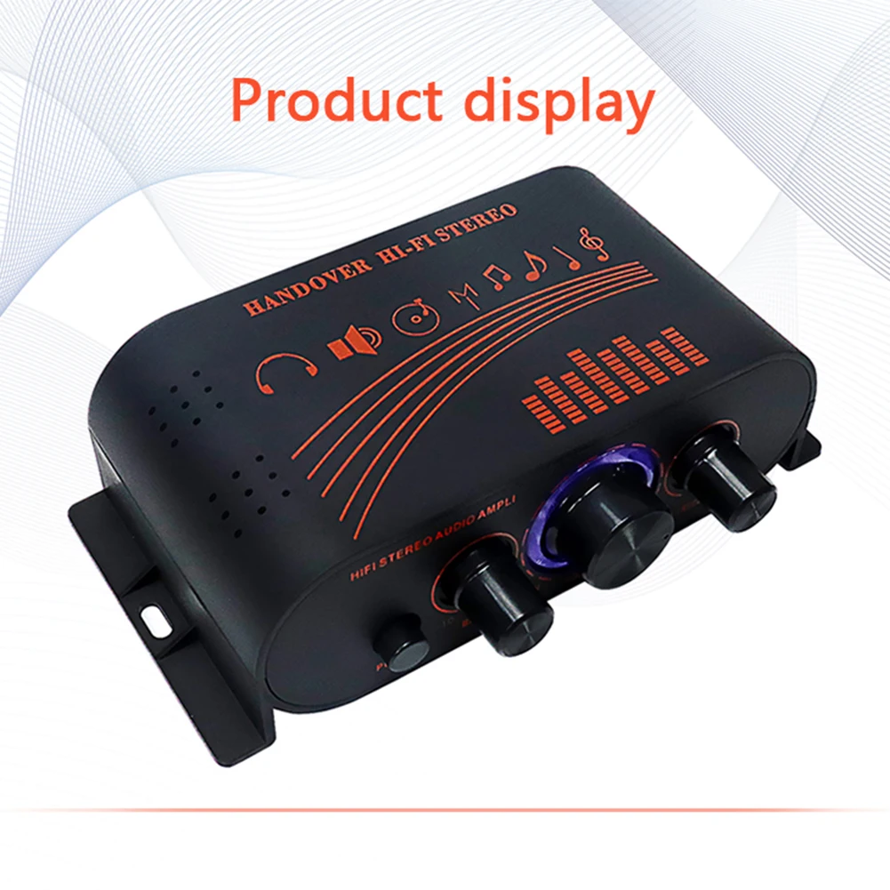 

AK170 Audio Power Amplifier Dual Channel HIFI Stereo Audio Amplifier RCA Input 20W*2 Portable Sound Amplifier For Car Home Use