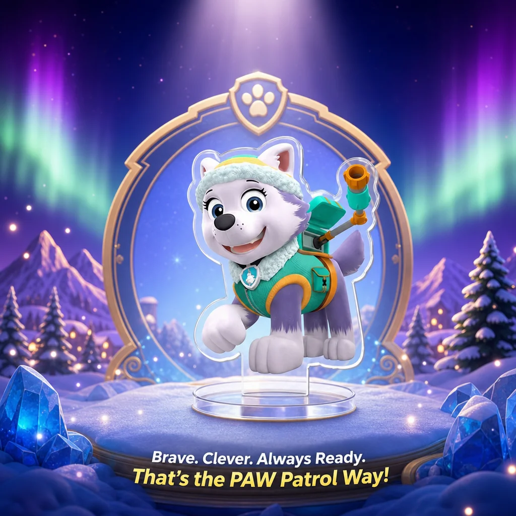 PAW Patrol Acrylic Display Stand Decorative Ornament for Student Desk Bedroom Table Decor Friend Birthday Gift Kids Room