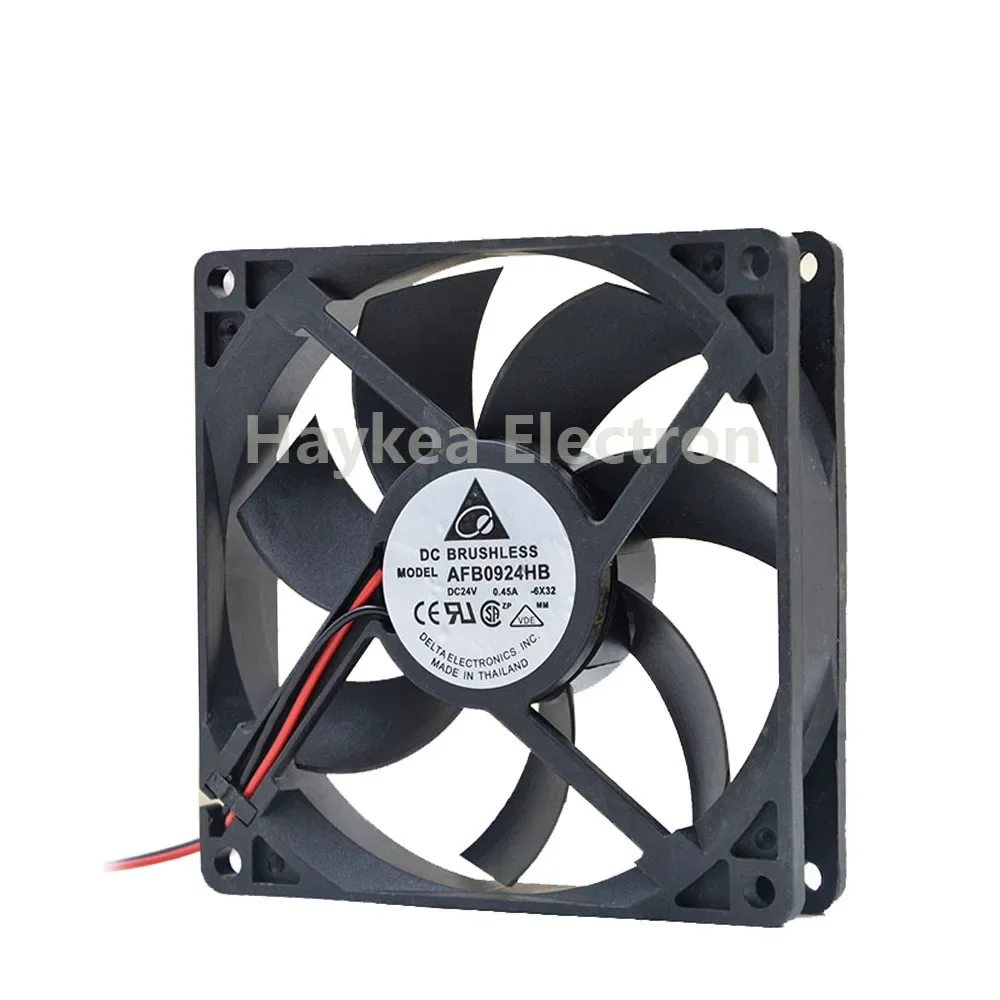 For Delta AFB0924HB DC 24V 0.45A 90*90*25MM 9CM Industrial control inverter cooling fan