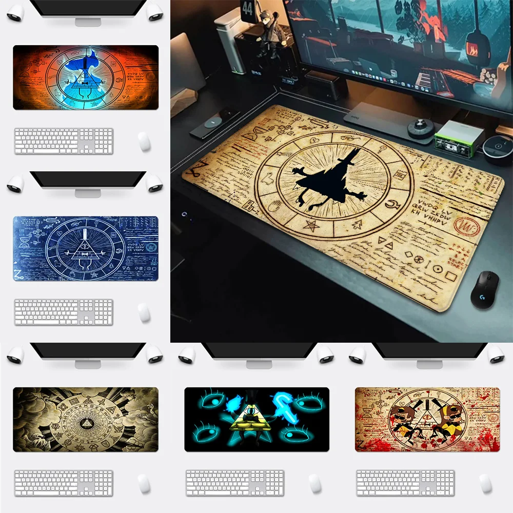 

Bill Cipher Anime Mousepad HD Printing Computer Gamers Locking Edge Non-slip Mouse Pad XXL90x40cm Keyboard PC Desk Pad