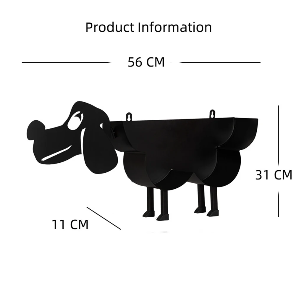 Metalen Schapen Toiletpapierrolhouder Zwart Keukenpapier Standaard Voor Toiletpapierhouder Diervorm Decoratief Toiletpapierrek - afbeelding 1