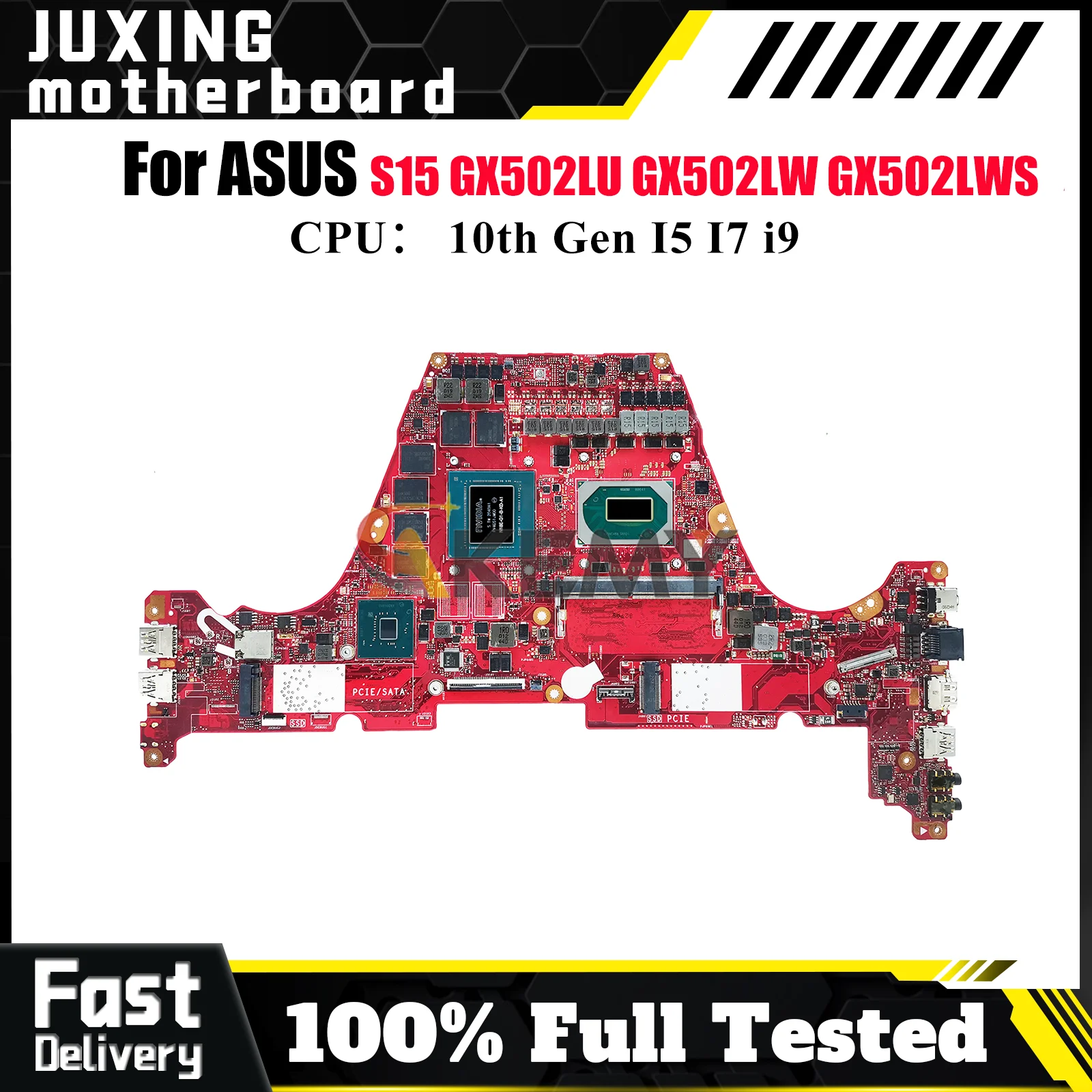 

GX502LXS Laptop Motherboard For ASUS ROG Zephyrus GX502LU S15 GX502LV GX502L GX502LWS GX502LXS GX502LW Mainboard W/ I5 I7 i9 CPU