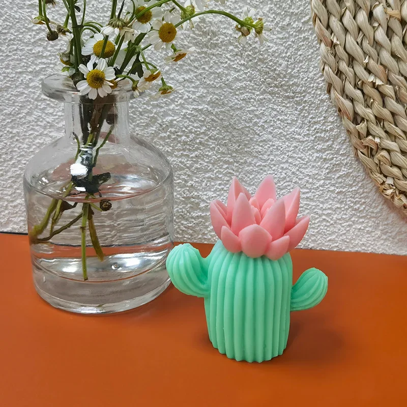 Piante succulente candela stampo in Silicone Aroma candela stampo sapone fatto a mano stampo fai da te 3D torta che fa strumento stampo decorazione