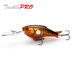 TacklePRO M07 Crankbait Fishing Lure Floating Minnow 50mm 10g 1.8-3.9M 1PC Bait Hard Saltwater Fishing Tackle Deep Diving