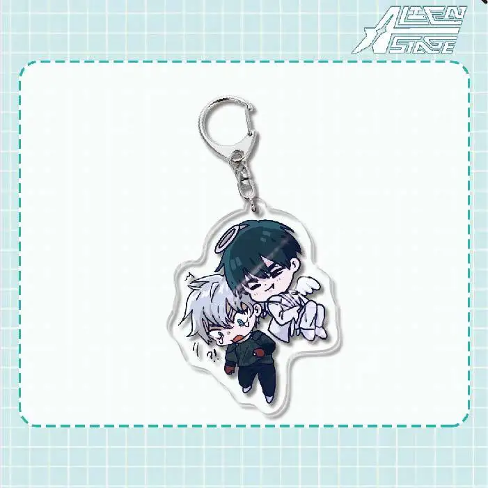 Anime Peripheral Alien Stage Mizi Sua Cosplay Acrylic Q-Version Key Chain Originality Backpack Pendant Birthday Adorn  Gift