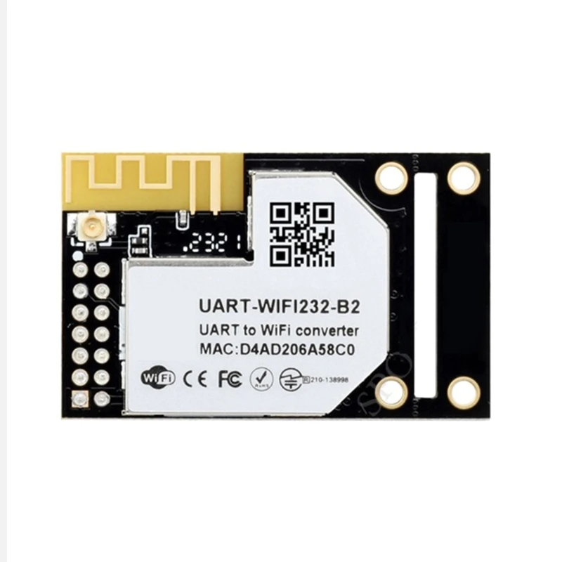 UART to WiFi and Ethernet Serial Server Industrial Grade WiFi Module 802.11b Module Board with IPX 2.4G 2DB Antenna