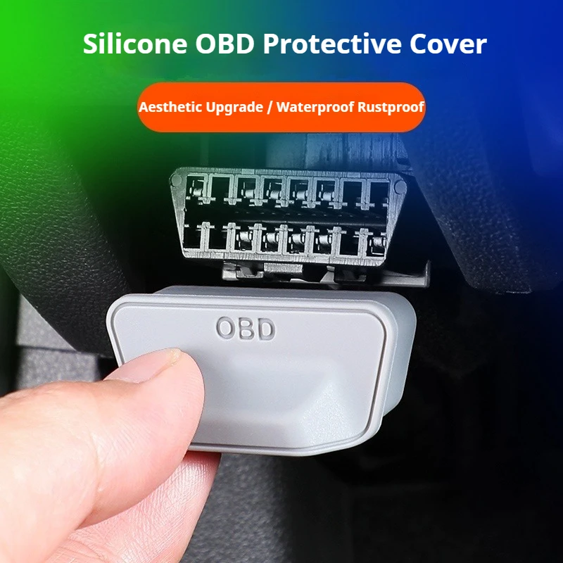 Universal OBD Interface Silicone Protective Cover Silicone Obd Dust Cover Protective Cover Interior Trim Modification Accessorie
