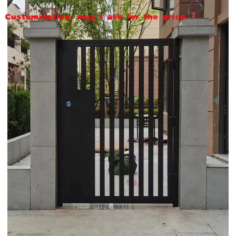 custom.American Best Selling House Main Gate Latest Metal Designs  Remote Control Waterproof  Fence Gate