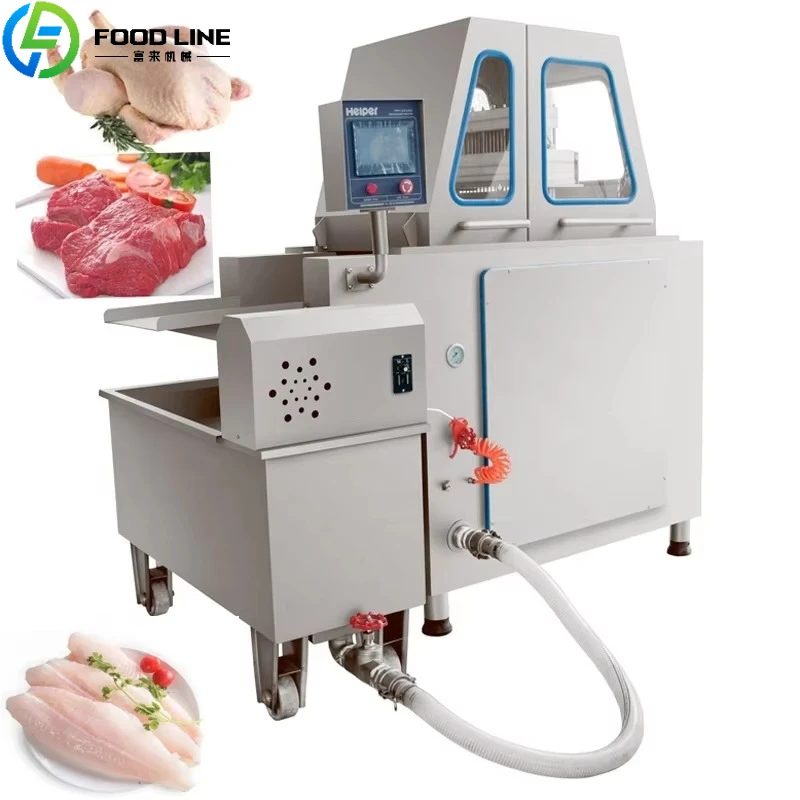 Customized Meat Injector Machine Stainless Steel Industrial Beef Fat Injector  Automatic Saline Beef Injector