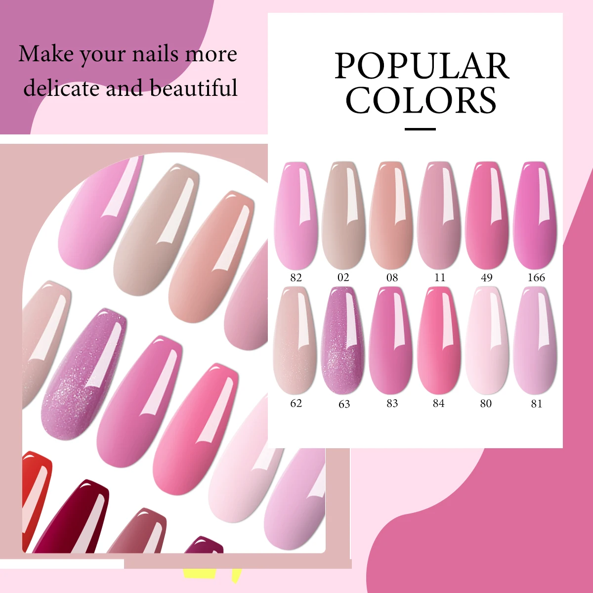 12 couleurs --- gel pour ongles, nouvel ensemble de produits, gel de couleur à haute saturation, gel pour ongles ferme et durable, nécessaire pour les ongles de salon, DIY